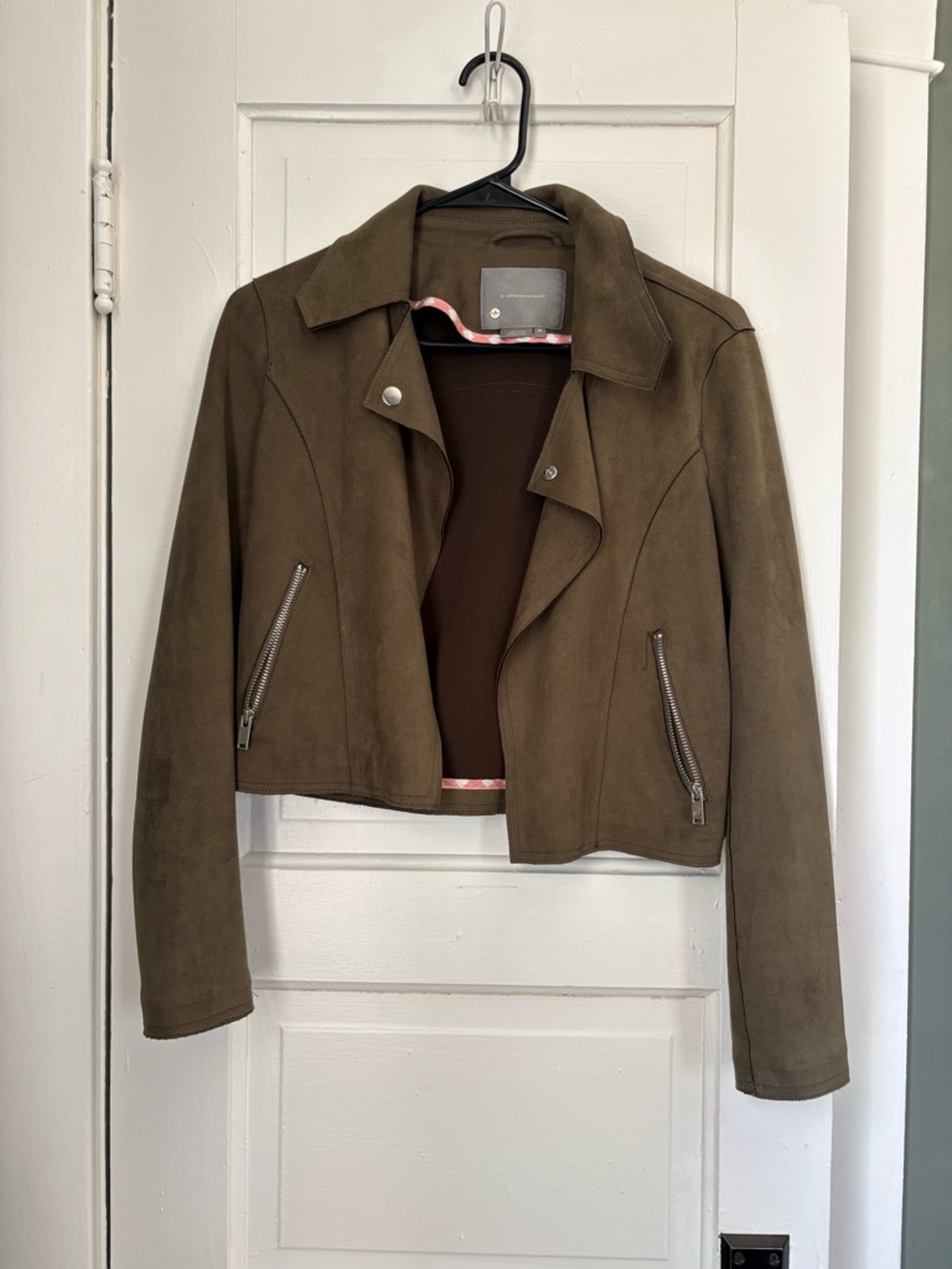 Anthropologie Suede Moto Jacket